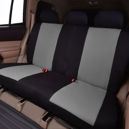 Flying Banner Sitzbezüge Auto Universal Set (Vollständige Reihe, Grau und Schwarz)