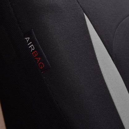 Flying Banner Sitzbezüge Auto Universal Set (Vollständige Reihe, Grau und Schwarz)